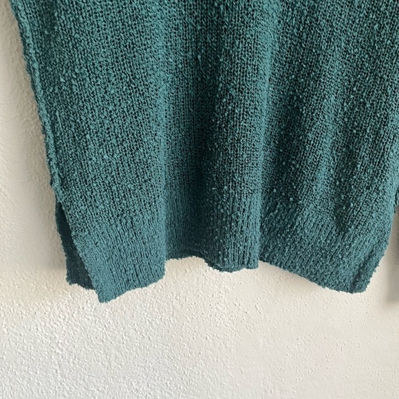 Rachel Zoe Woman Green V-Neck  Oversized Sweater, Size M - Picture 4 of 16